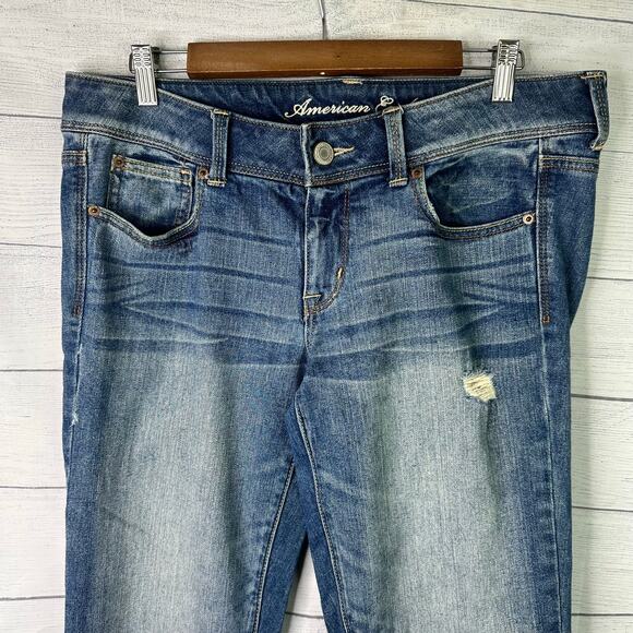 American Eagle Womens size 12 Slim Boot Cut Jeans Stretch - Picture 3 of 8
